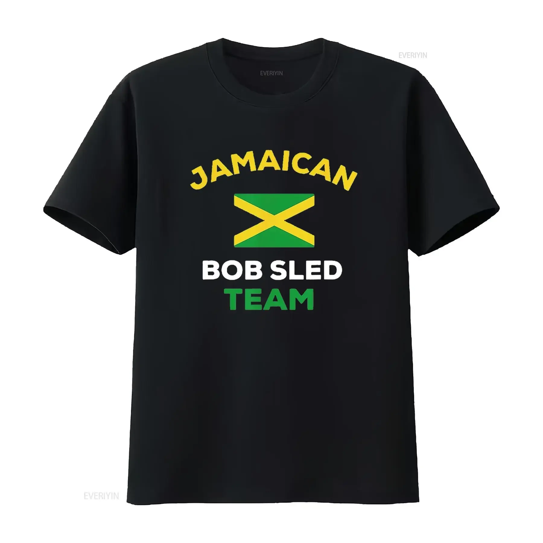 Jamaican Bobsled Team Jamaica Flag Country Funny T Shirt Black X Large vintage Washed Stretched fashion Soft homme