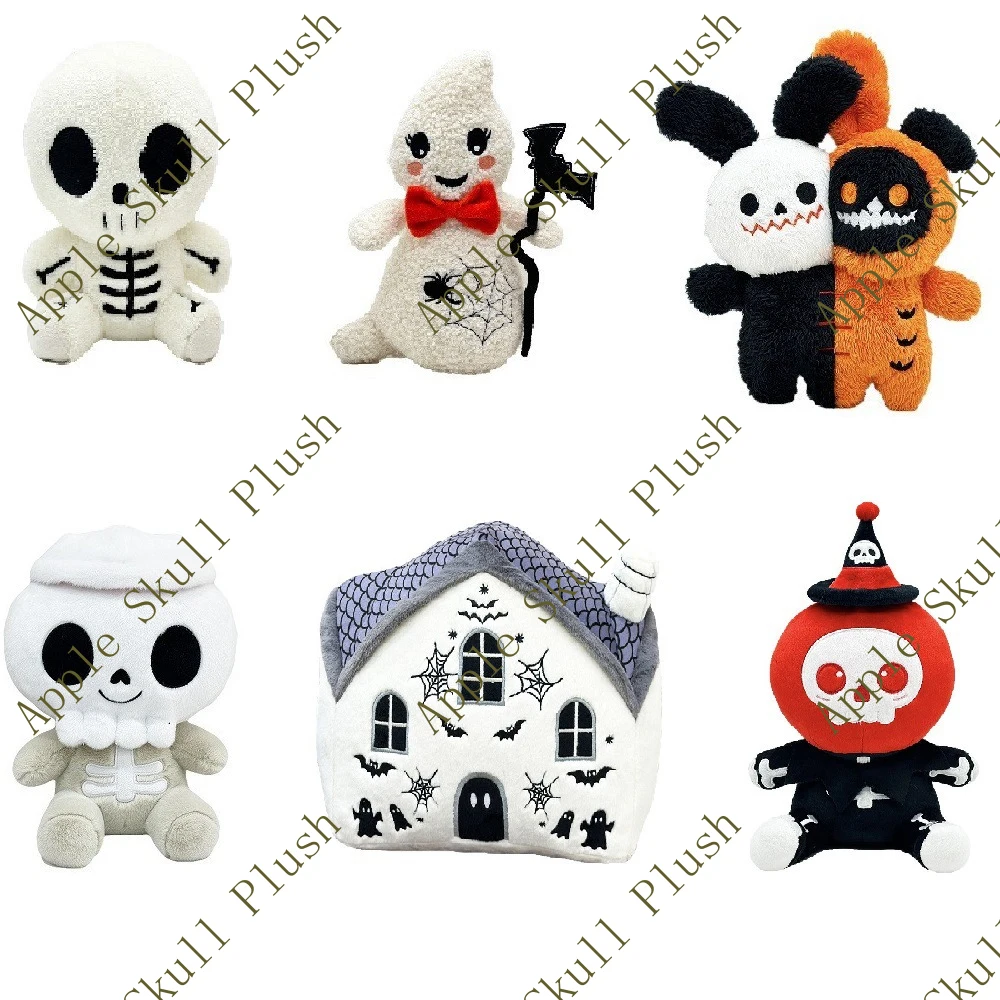 

Мультфильм Веселый Хэллоуин Яблочный Череп Плюшевая Кукла Игрушка Домашний Декор День Рождения Рождественский Подарок Для Детей