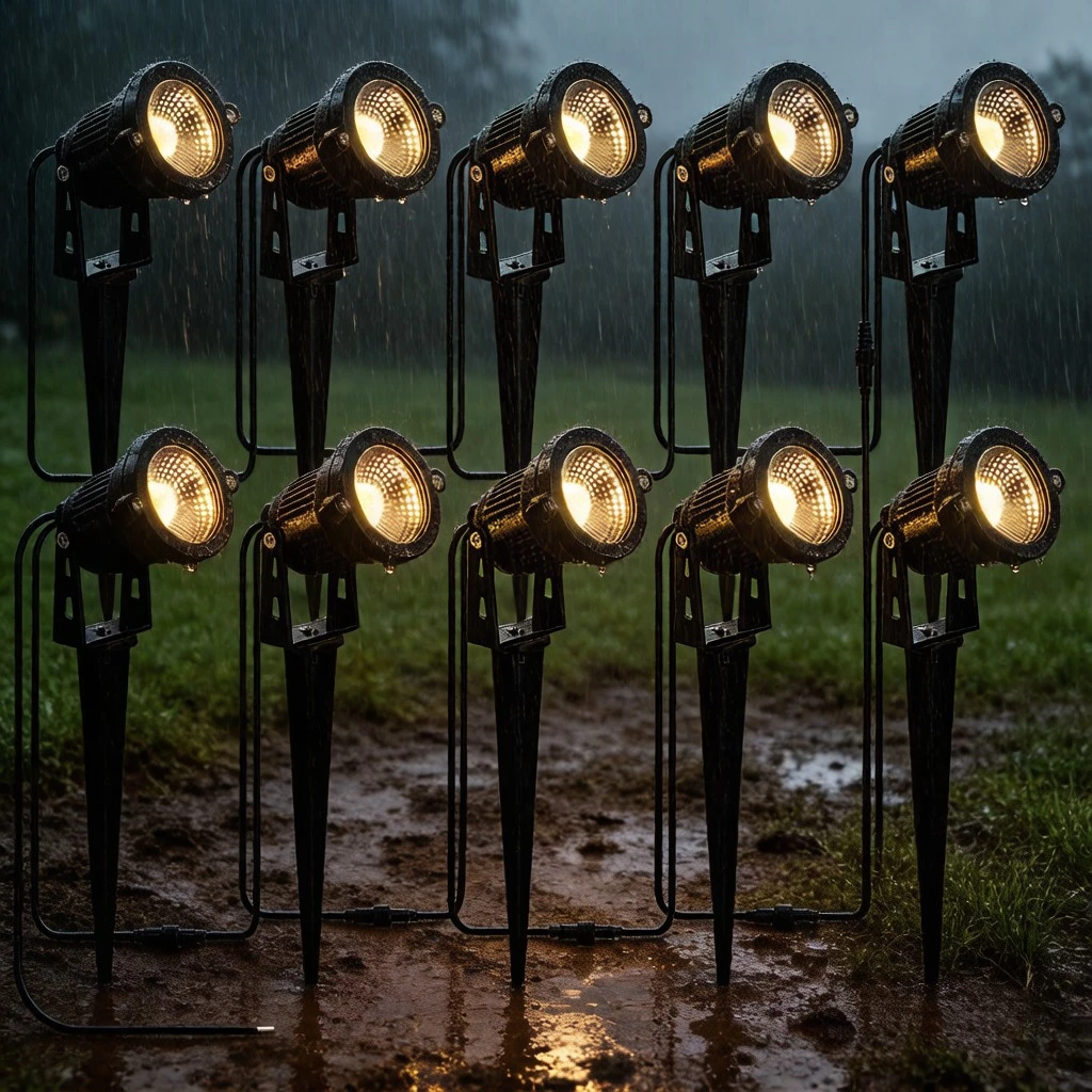 220V/12V 5W 2 Meters Removable LED Garden Lights Waterproof Lawn Lamp Landscape Spike Bulb IP65 LED Light for Garden Path Spotli