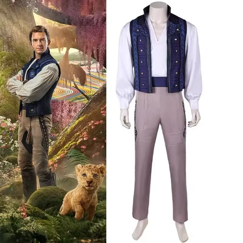 사악한 왕자 피예로 코스프레 의상 성인 남성용 의상 셔츠 조끼 바지 의상 할로윈 카니발 파티 슈트