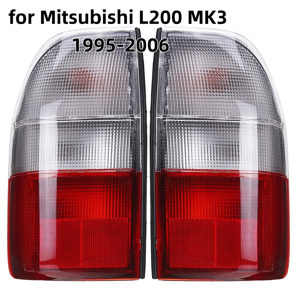 اليسار الأيمن سيارة الجانب الخلفي ضوء في مؤشر أحمر واضح لميتسوبيشي L200 MK3 1995-2006 مصباح إشارة أضواء السيارة الملحقات #2