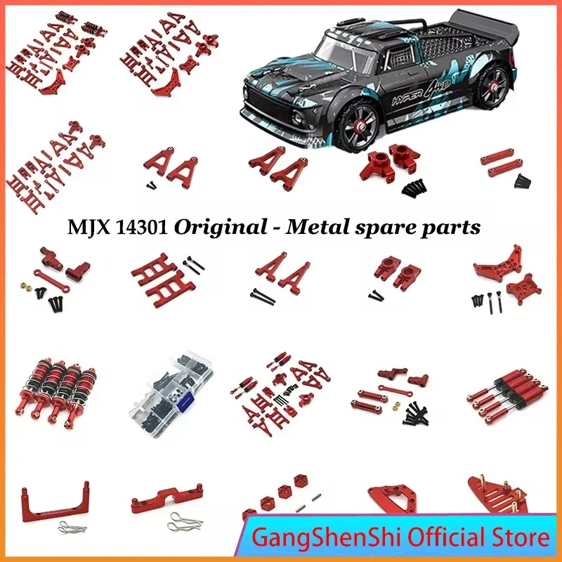 Pièces de rechange d'origine pour voitures et camions, coque de carrosserie, pneus, émetteur, ESC, récepteur, Hyper Go R/C, MJX, 1/14, 14301, 14302, 14303