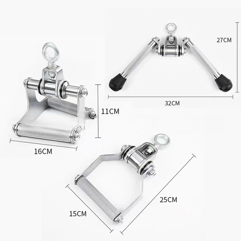 High pull-down V-handle fitness equipment accessories, fitness equipment dragon frame accessories T bar tension rod trainer