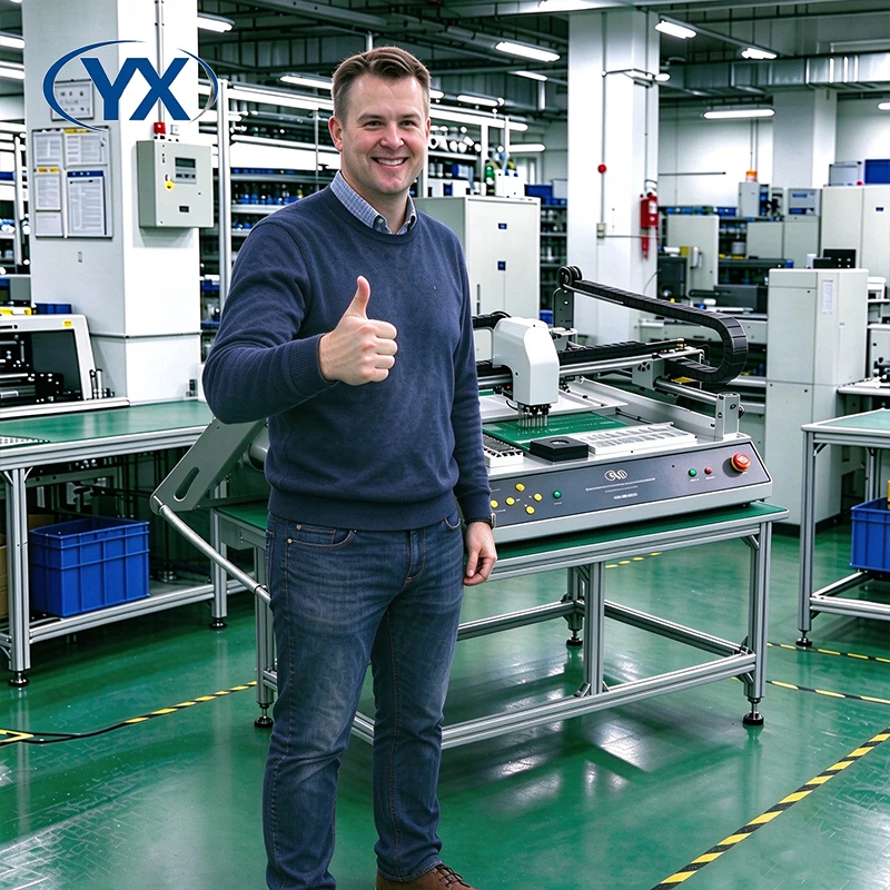 SMT802A-S With Guide Rail+Built-in Computer Solar Mounting System Pick And Place Machine Chip Mounter