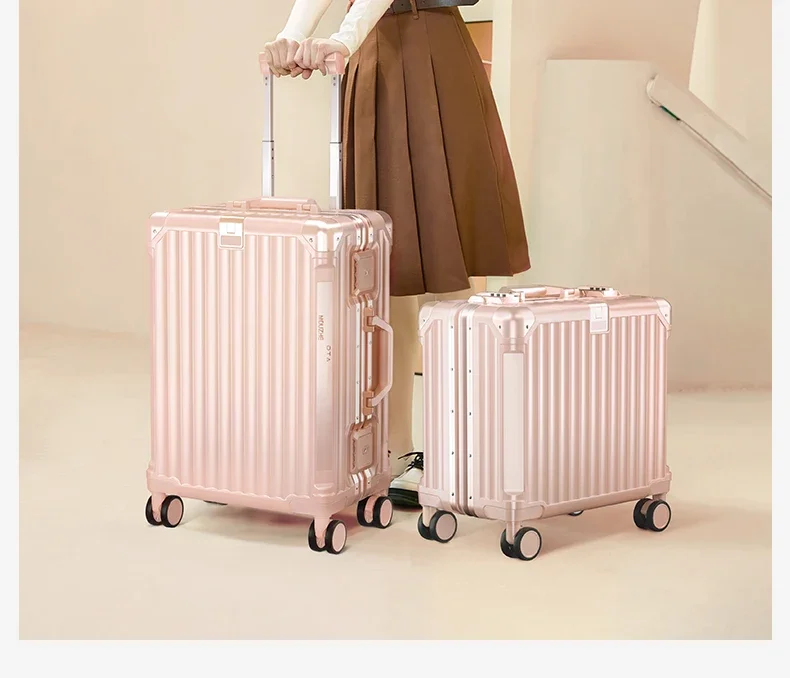 

#18 inch suitcase for women small lightweight boarding code mini suitcase