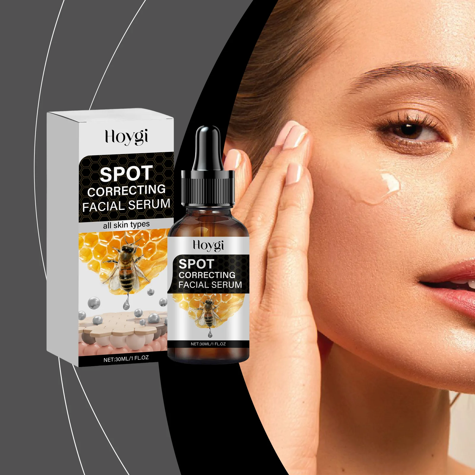 スポット コレクティング フェイシャル セラム - すべての肌タイプのダーク スポット リムーバーとブライトニング トリートメント