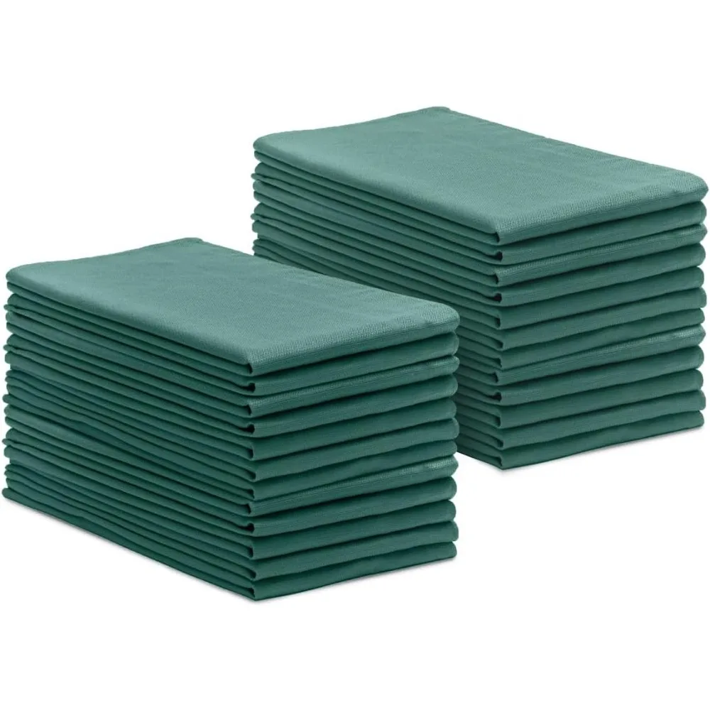 

Pack of 24 Green Surgical Huck Towels 17x26 Inches 100 Percent Cotton Multi Purpose Cleaning Cloths for Hospital and Home