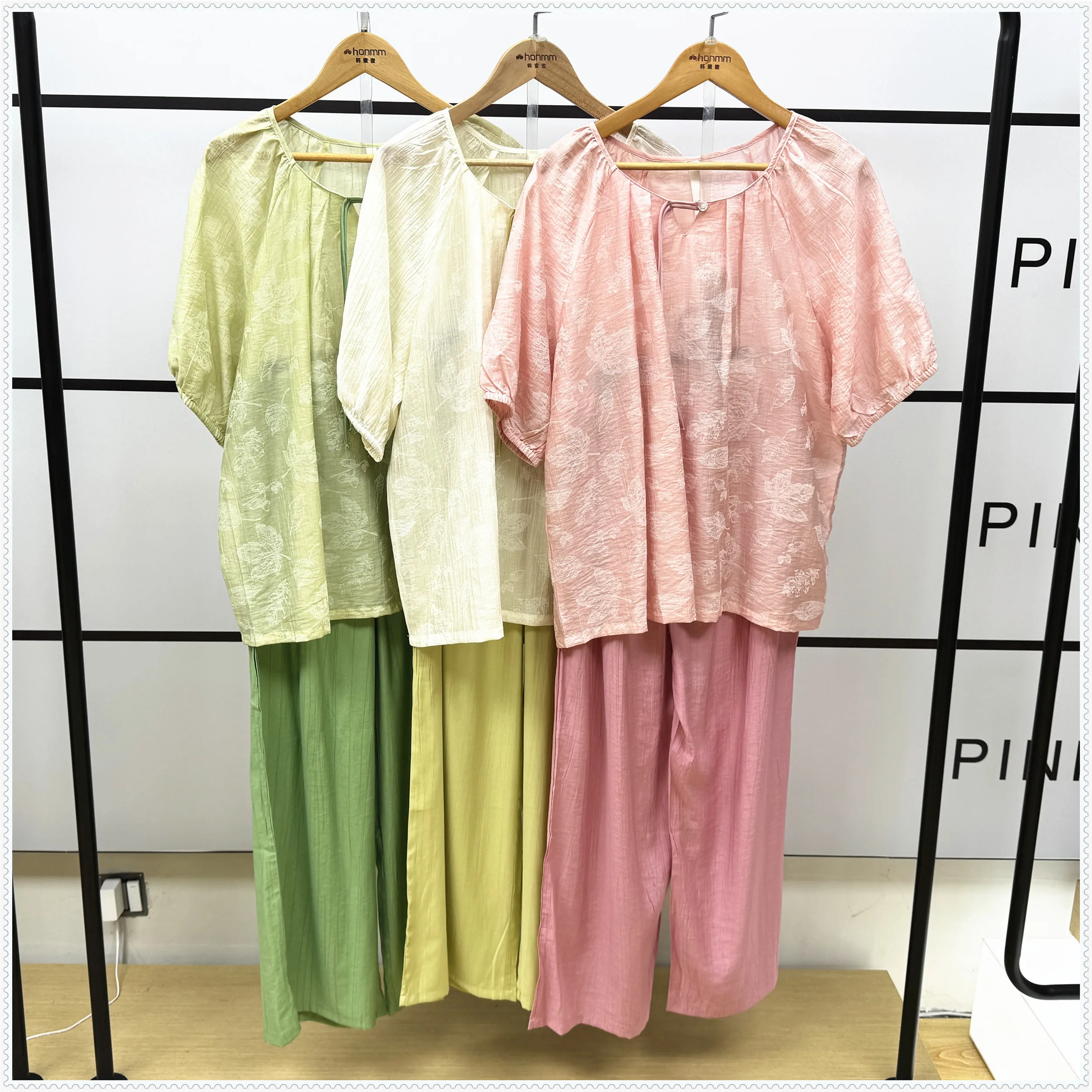 honey-honey-2025-spring-summer-new-women's-lyocell-ort-sve-long-pants-home-clothes-spwear-set-comfortable-breathable