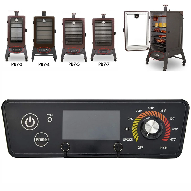 Placa de Controle Digital do Termostato com Display Lcd Controlador para Churrasco Apto para Pit Boss Pellet Grill Fumante Vertical Bp73 7