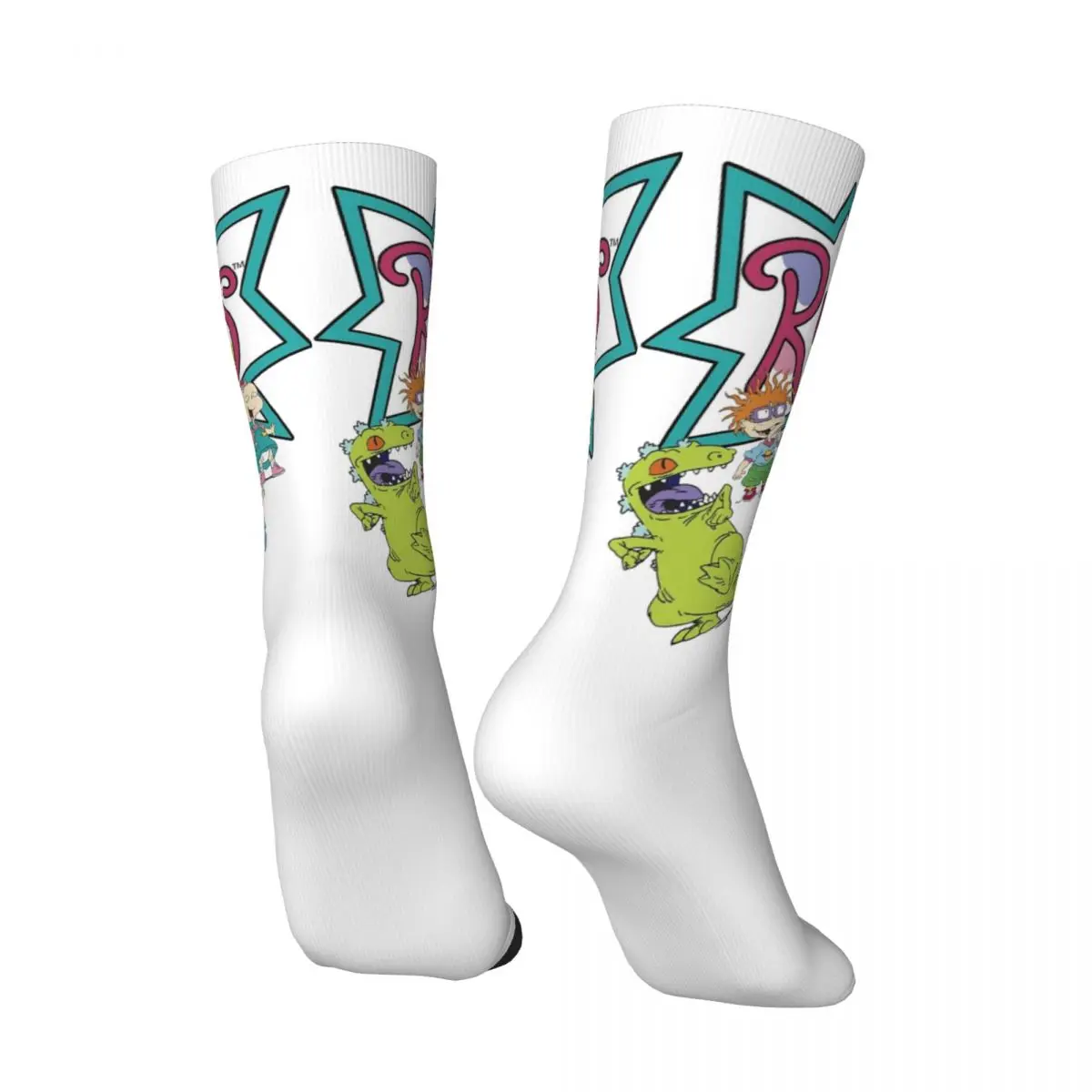 Reptar Socks Play Time Funny Stockings Women Men Breathable Running Sports Socks Winter Custom Non Slip Socks