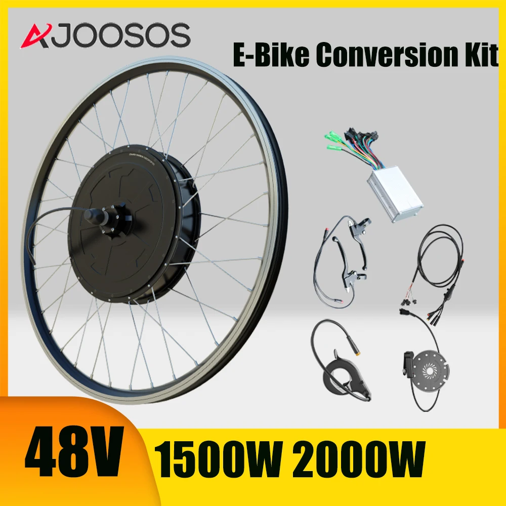 

48V 1500W 2000W Ebike Conversion Kit 26'' 27.5'' 700C Brushless Non-Gear Hub Motor Rear Fork 135mm Electric motor para bicicleta