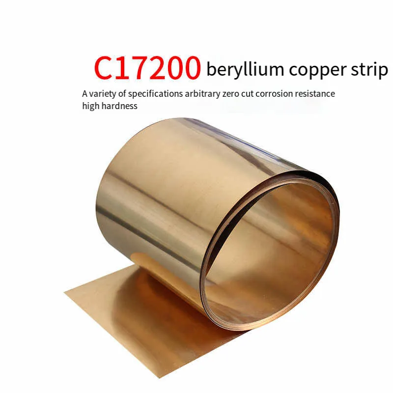 

Beryllium Bronzer Strip Copper Foil Sheet Industry DIY Bronze Board Strip For Auto Mould Pipe Accessorie C17200 0.08-1.2m Thick