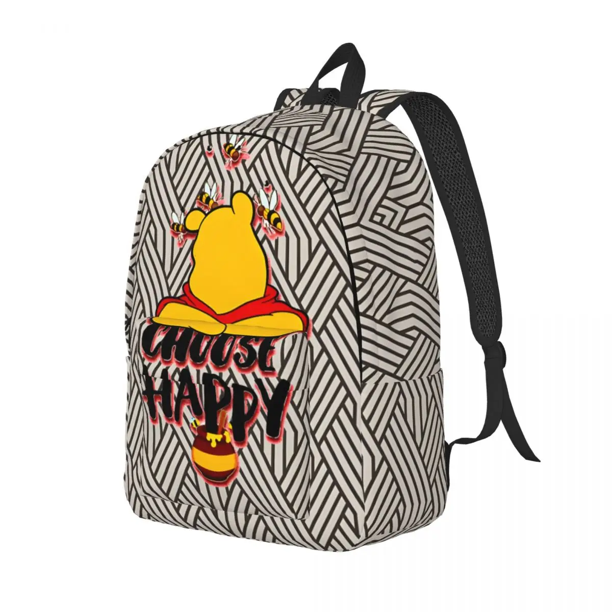 Birthday Gift Teddy Limited Edition Bear Awesome First Day Zipper Closure College Bag Disney Pooh Bear Winnie Design For Women