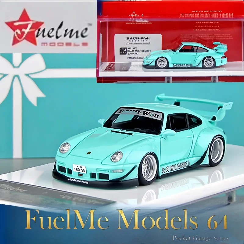 1:64,993 RWB Wide-body Womianki resin simulation car models, adult ornaments, boys toys, children's holiday birthday gifts