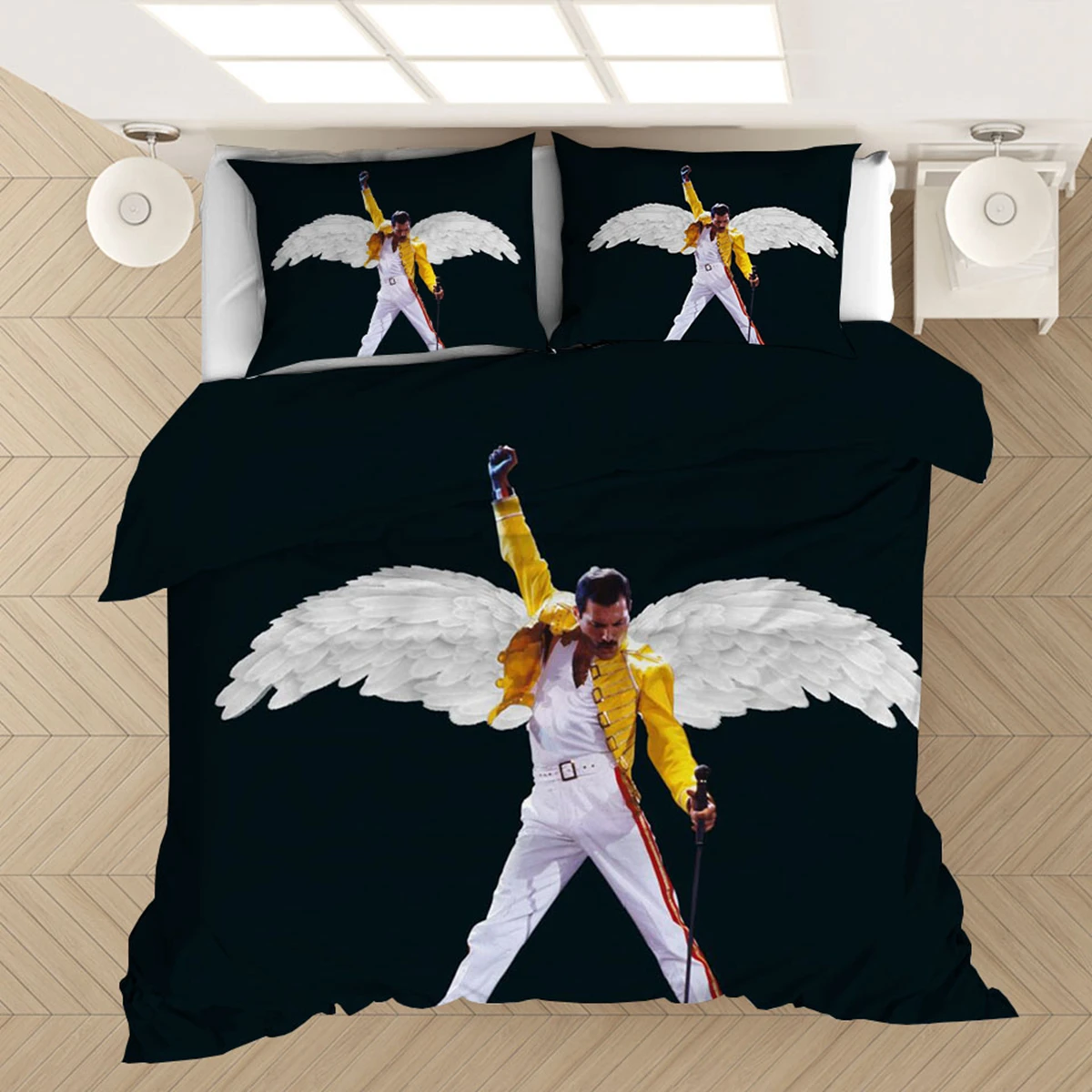 

Freddie Mercury 3D Printed Bedding Set Duvet Covers Pillowcases Comforter Bedding Set Bedclothes Bed Linen