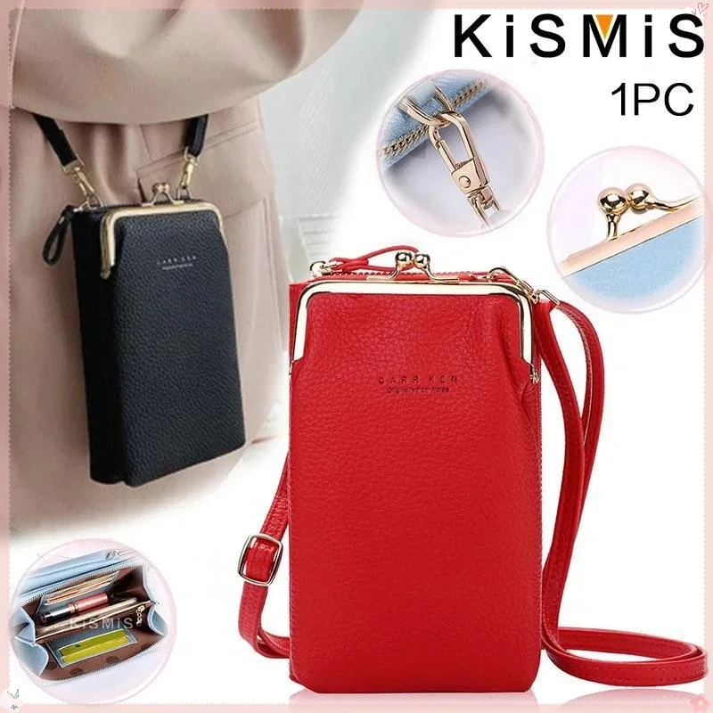 Fashion Small Messenger Bag for Ladies, Mini Matte Leather, One-Shoulder, Phone Wallet Handbag