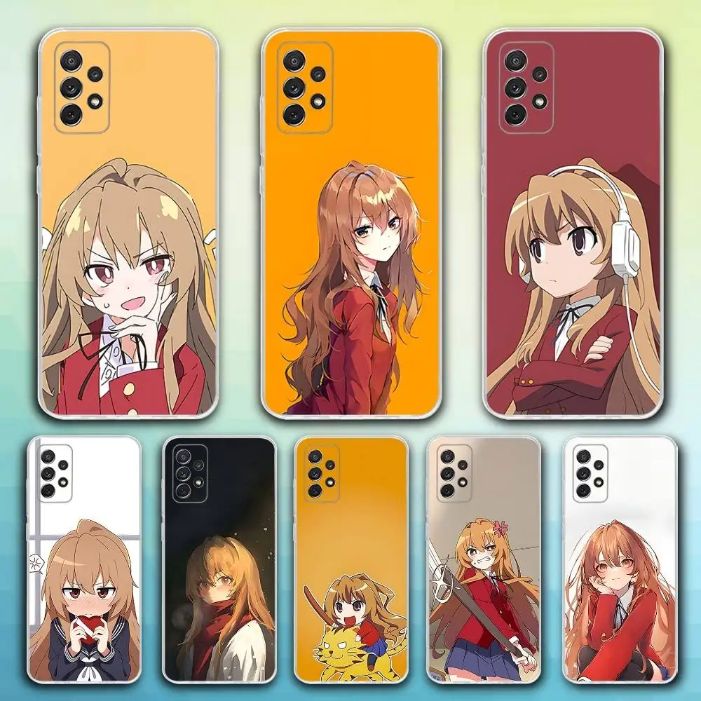 

T-Toradora T-Taiga Aisaka Phone Case For Samsung S30,23,21,22,20, FE lite,S10,9,8,7 PIus Note20ultra Soft Transparent