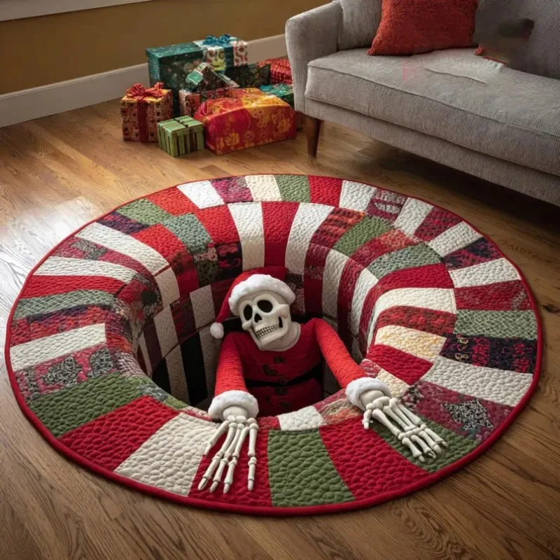ثلاثية الأبعاد هالوين دوامة الإرهاب الجمجمة التعميم السجاد الوهم البصري التشويق السجاد غرفة نوم غرفة المعيشة كرسي مكافحة زلة حصيرة هدية