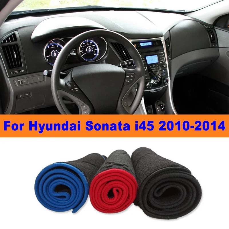 

Anti-Glare Dashboard Cover Dash Mat Non-Slip Sun Shade Pad Interior Protector For Hyundai Sonata i45 2010-2014 Car Accessories