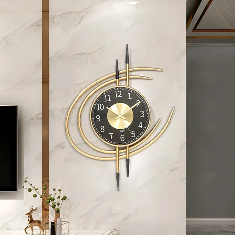 Nordic Wall Clocks Luxury Design Clock Watch Creative Living Room Clock Modern Minimalism Silence Clocks Elegant Home Ornaments