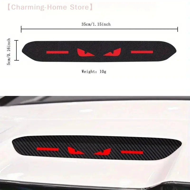 【M】New Car High Brake Light Sticker Rear Brake Light Decorative Sticker Luminous Brake Decorative Cover Devil Eye