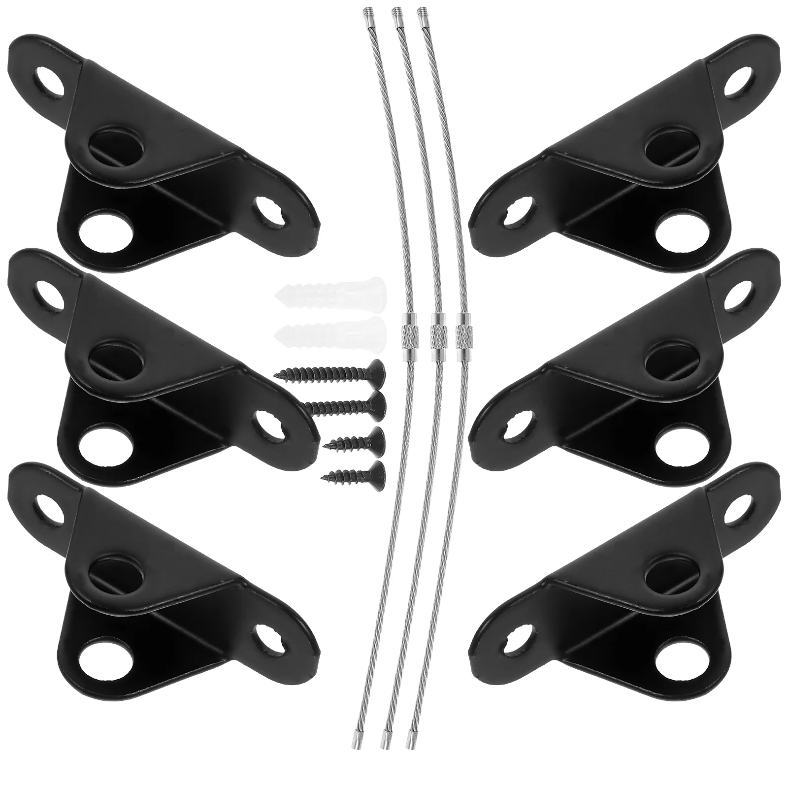 3 Sets Anti-fall Device Furniture Wall Anchors Kit Dresser Protection Kid Safety Strap Stainless Steel Child Baby