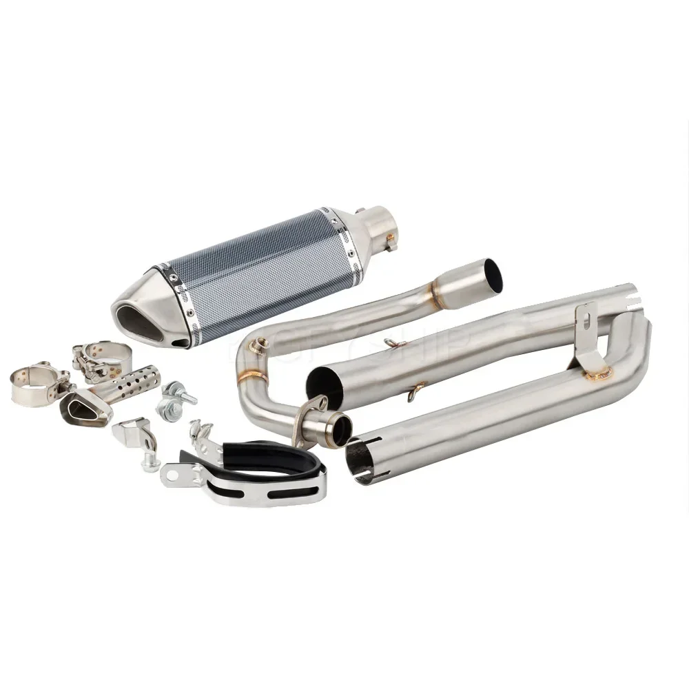 أنبوب عادم الدراجة النارية لأبريليا RS 125 2017 2018 2019 2020 Tuono 125 Tuono 125 RS125 RS 125 مع أنبوب الوصلة الأوسط #3