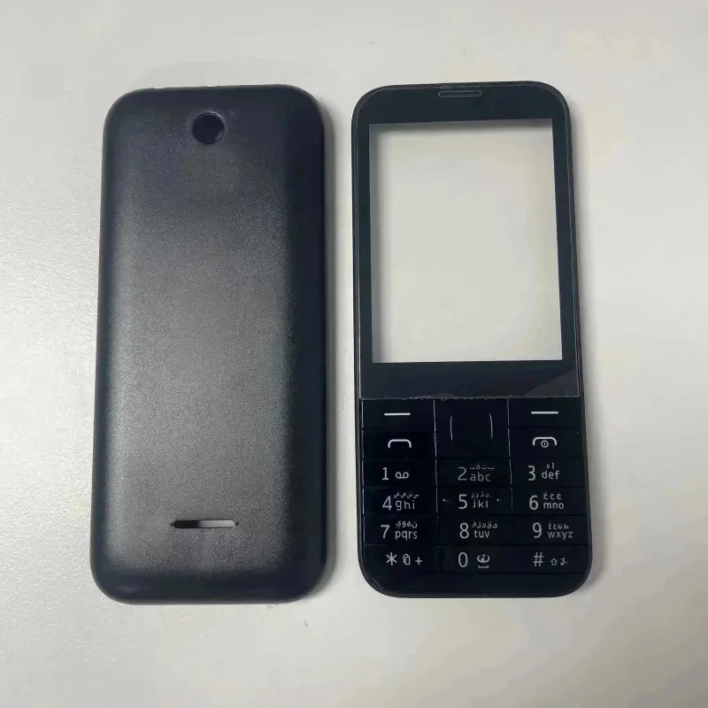 

Full Phone Housing Cover Case English or Russian or Hebrew Keypad For Nokia 225 Asha N225