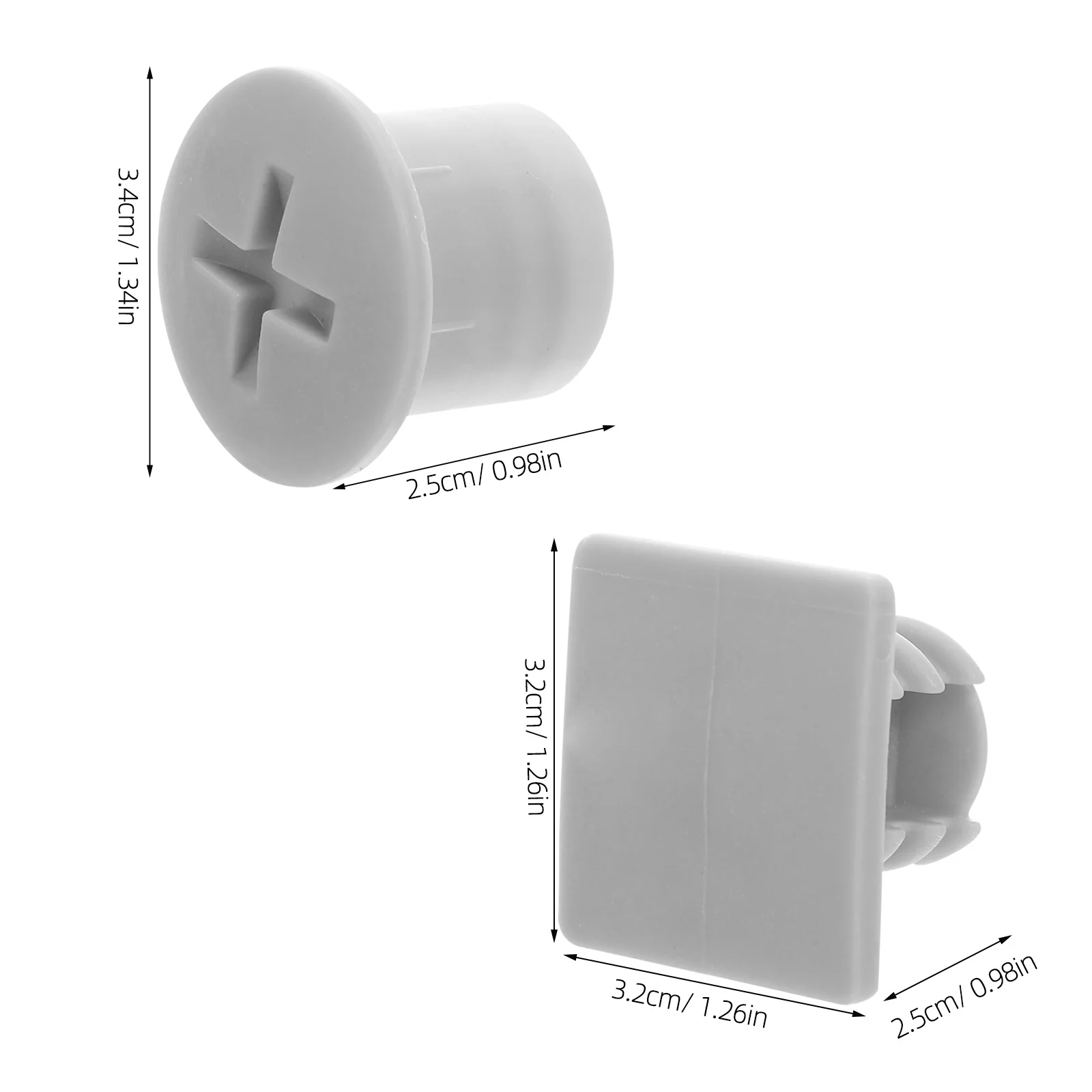 4 مجموعات من غطاء تثبيت الشريحة غطاء برغي بلاستيكي متين لقطع غيار معدات الملعب الداخلية والخارجية