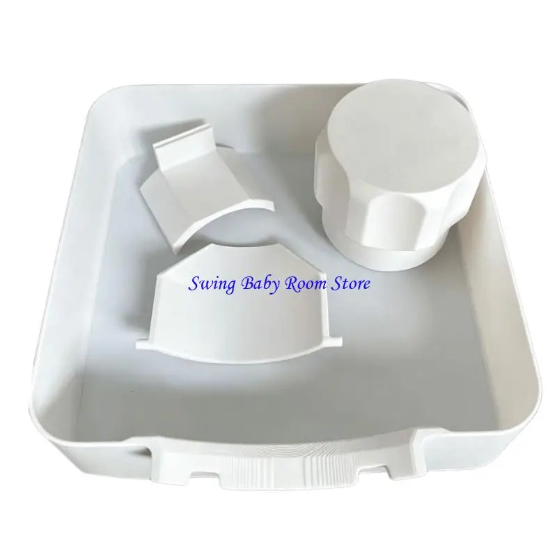 K1AD Front Load Washer Drain Tray with Shallow Water Collection for Upkeep