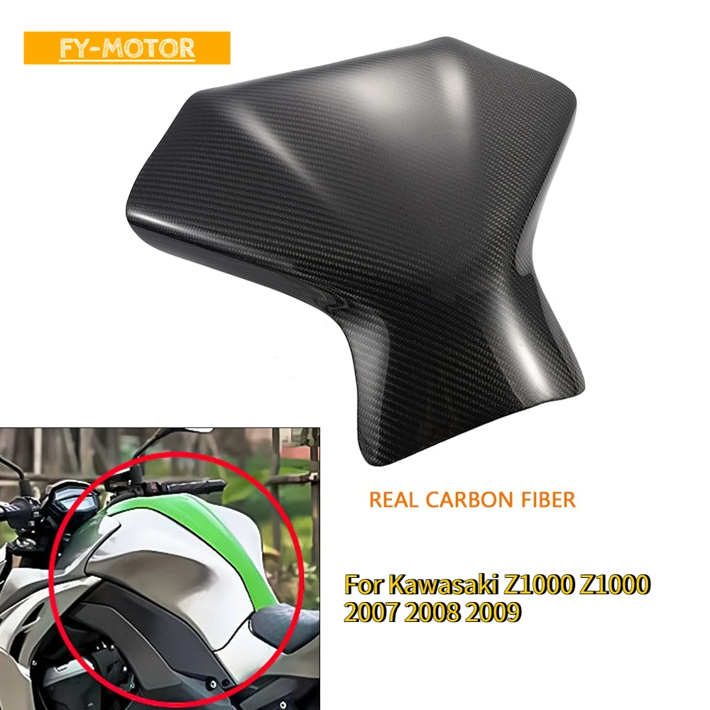

Motorcycle Carbon Fiber Fuel Tank Cover Protector Guard Fit For Kawasaki Z1000 Z1000 2007 2008 2009