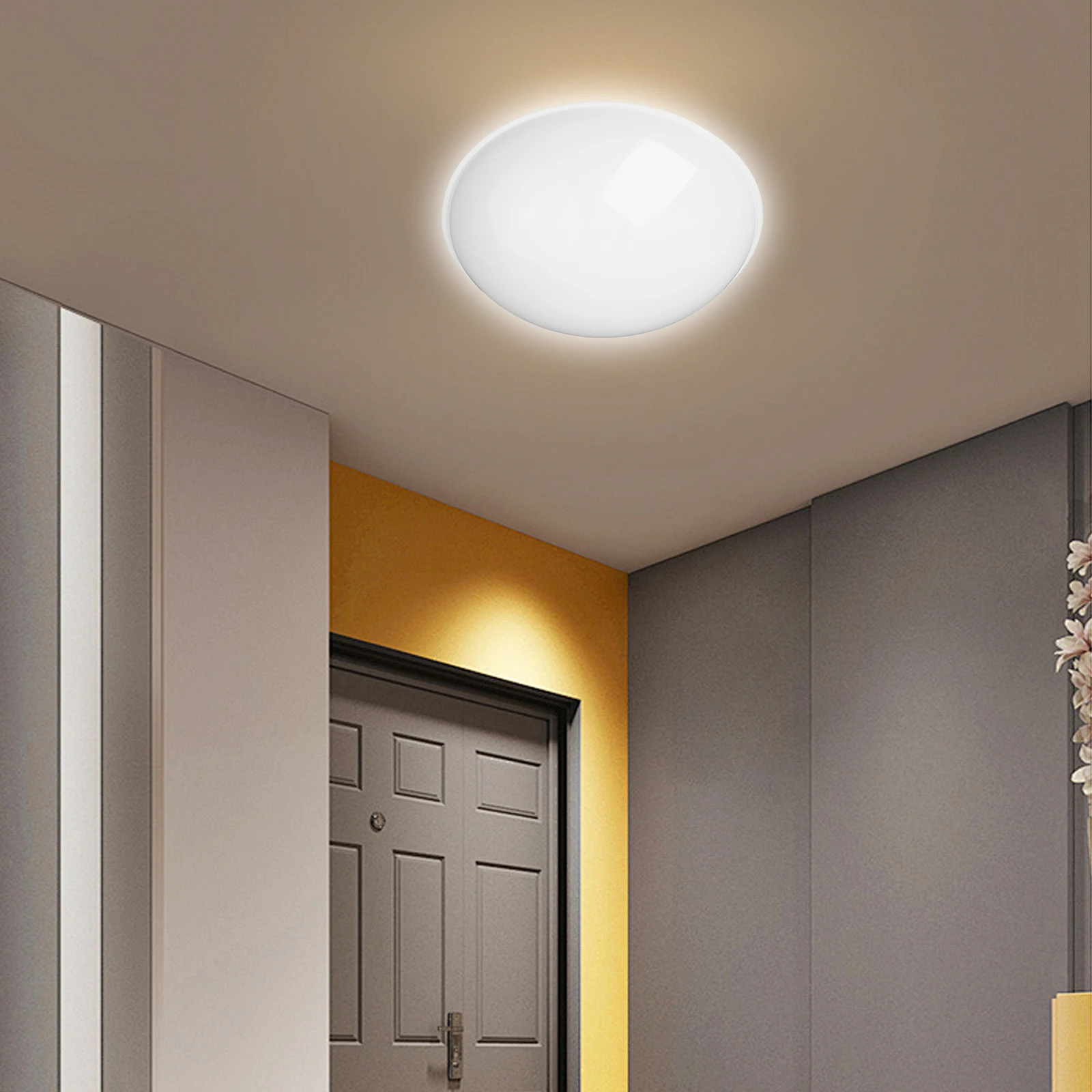 

1pcs Round Lampshade Ceiling Light Cover For Bedroom Living Room Study Plastic Lamp Shades Easy Install Ceiling Light Fixture