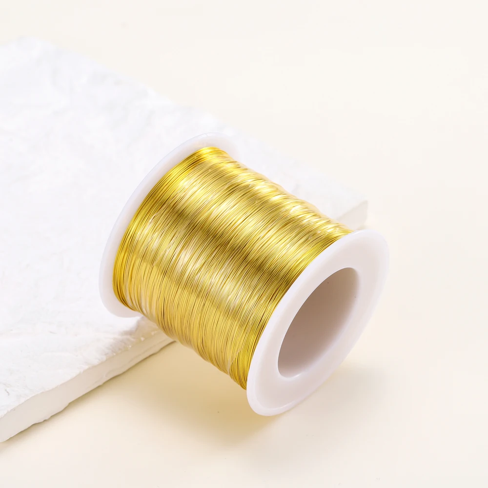 5Meters/Roll 14K 18K Gold Plated Copper Wire For DIY Handmade Jewelry Making Supplies Jewellery Accessories Beads Material Wire