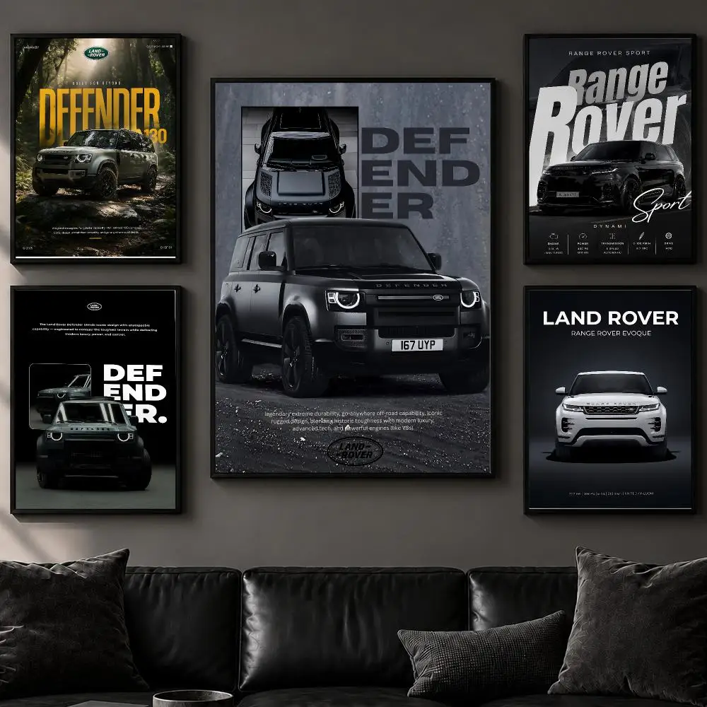 Brand L-Land RoverS Poster Art  Self-Adhesive No Glue Residue Wall Decor for Bedroom Living Room
