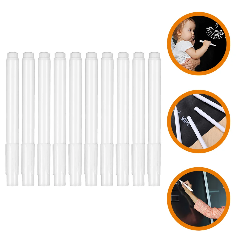 

Marker Chalk Lamp Board Pen Liquid Wipeable White Plastic Erasable Chalkboard Markers