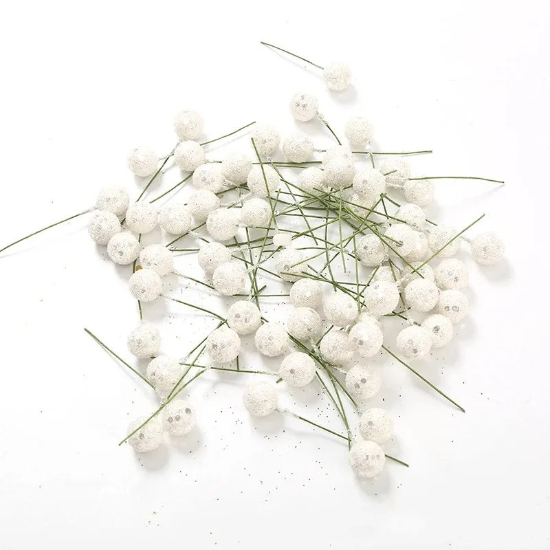 50/100 stücke Hause Dekoration Berry Künstliche Schaum Blume Weihnachten Baum Weihnachten Party Decor Kuchen Geschenk Box Dekoration Zubehör – Detail 8