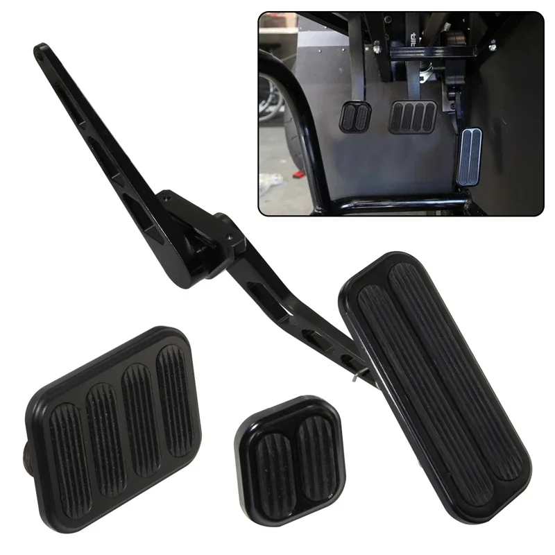 

Для Hot Street Rod Chevy Ford Hot Rod Rat Mopar SBC BBC универсальная заготовка газовой дроссельной заслонки комплект педалей алюминий