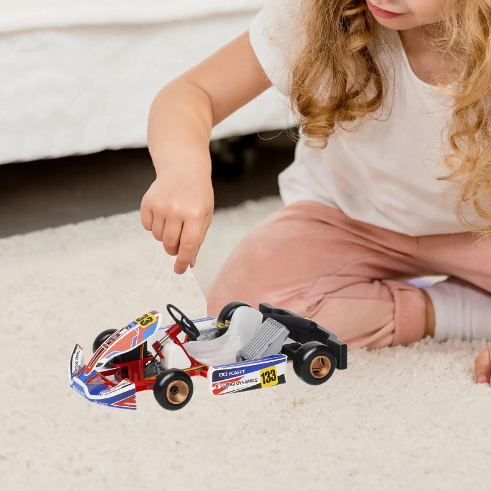 1/32 Scale Mini รีโมทคอนโทรล Kart Model Kit รถ RC สําหรับเด็กผู้ใหญ่