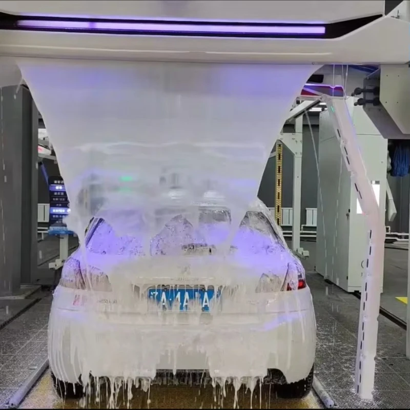 Customized New CL800 Fully Automatic 360 Touchless Smart Rollover Electric Car Wash Machine 37KW Power Stainless Steel 4S Gas St