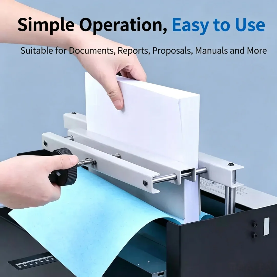 WD‑40B Desktop Thermal Binding Machine, Automatic Hot Melt Glue Binder for Books, Contracts and Documents