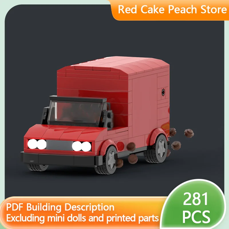 

City Car Model MOC Building Bricks Small Cargo Transport Vehicle Modular Technology Children Holiday Gifts Assemble Toys Suit