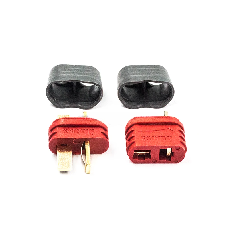 Non-slip Male/Female T with Sheath T Type Gold Plated Connectors High Current Model Airplane ESC Battery Plug