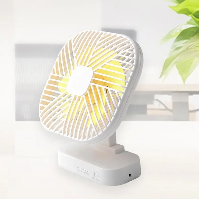 2021 Magnetic USB Fan USB or AA Battery Powered Desk Fan with 3 Speed Timing Function Super Mute Silent for Office Refrigerator