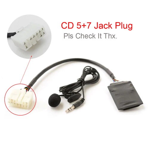 Kit de adaptador de manos libres para coche, Cable cambiador de CD para Toyota 5 + 7, 12 Pines, RAV4, Corolla, Avensis, Auris, Camry, AVRCP, Bluetooth 5,0