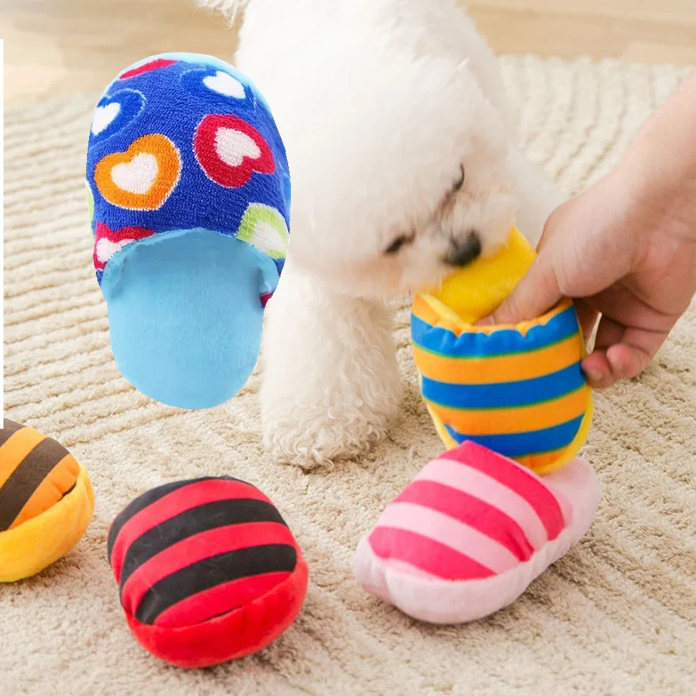 Sewing PP cotton cute slippers, pet toys, dog play, relieve boreness, teeth grinding, teeth cleaning