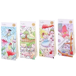 Portable sticky notes Children educational toys drawing painting colored 12 pages graffiti paper bookmark watercolor book