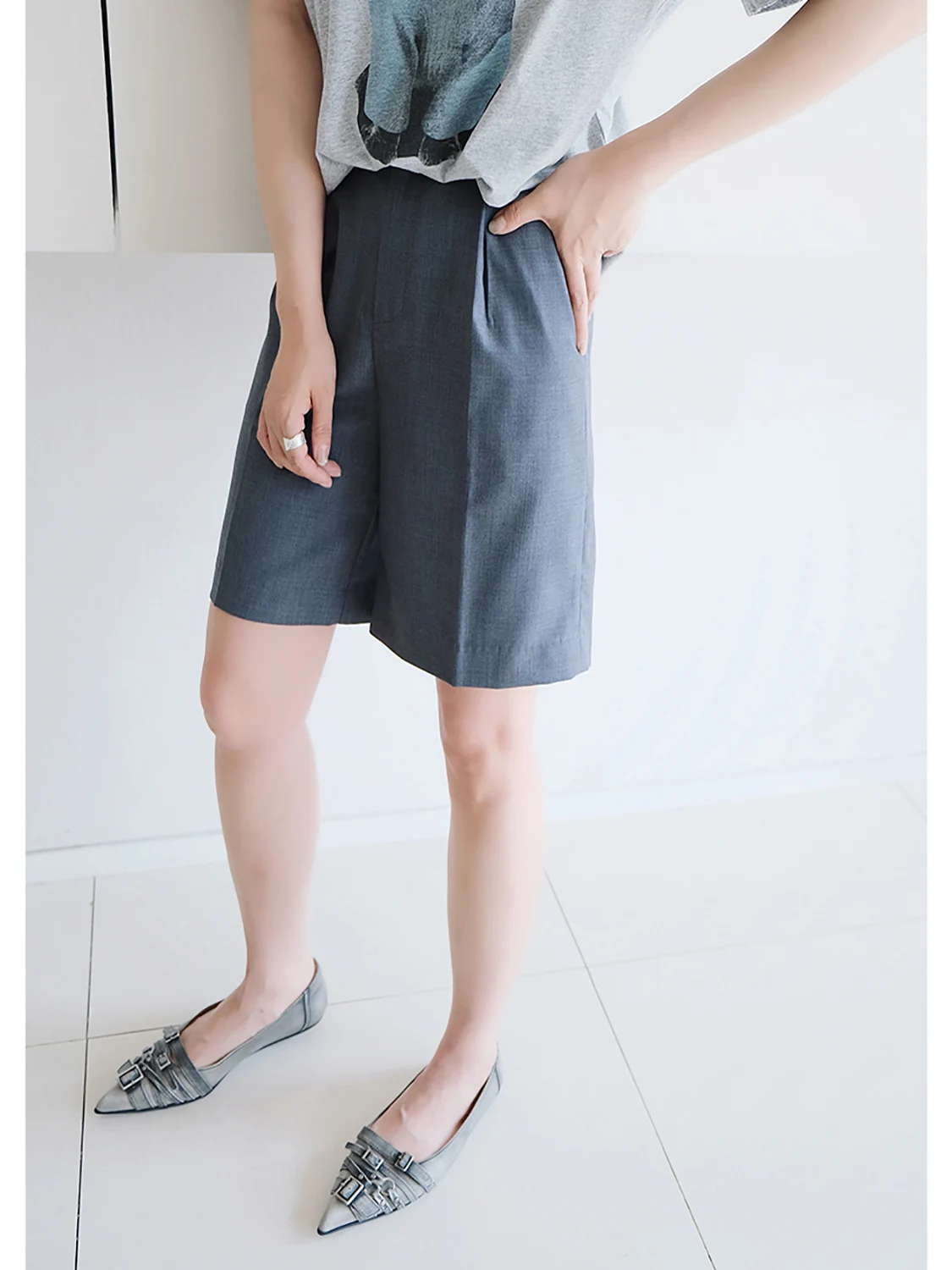 

Антистатический костюм: Новинка! Прямые повседневные брюки для женщин, для работы, со средней талией, из смесовой шерсти и полиэстера.