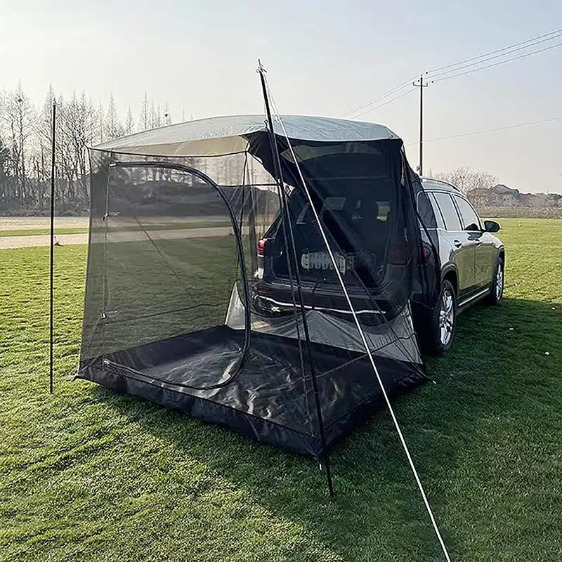 Imagem -06 - Pessoas Tenda para Tronco do Carro Sombrinha Impermeável Auto Suv Tenda Traseira do Carro Motorhome Self-driving Tour Camping Veículo Telhado Tendabarracas de Campingbarracabarraca de Camping a Prova Dágua 46