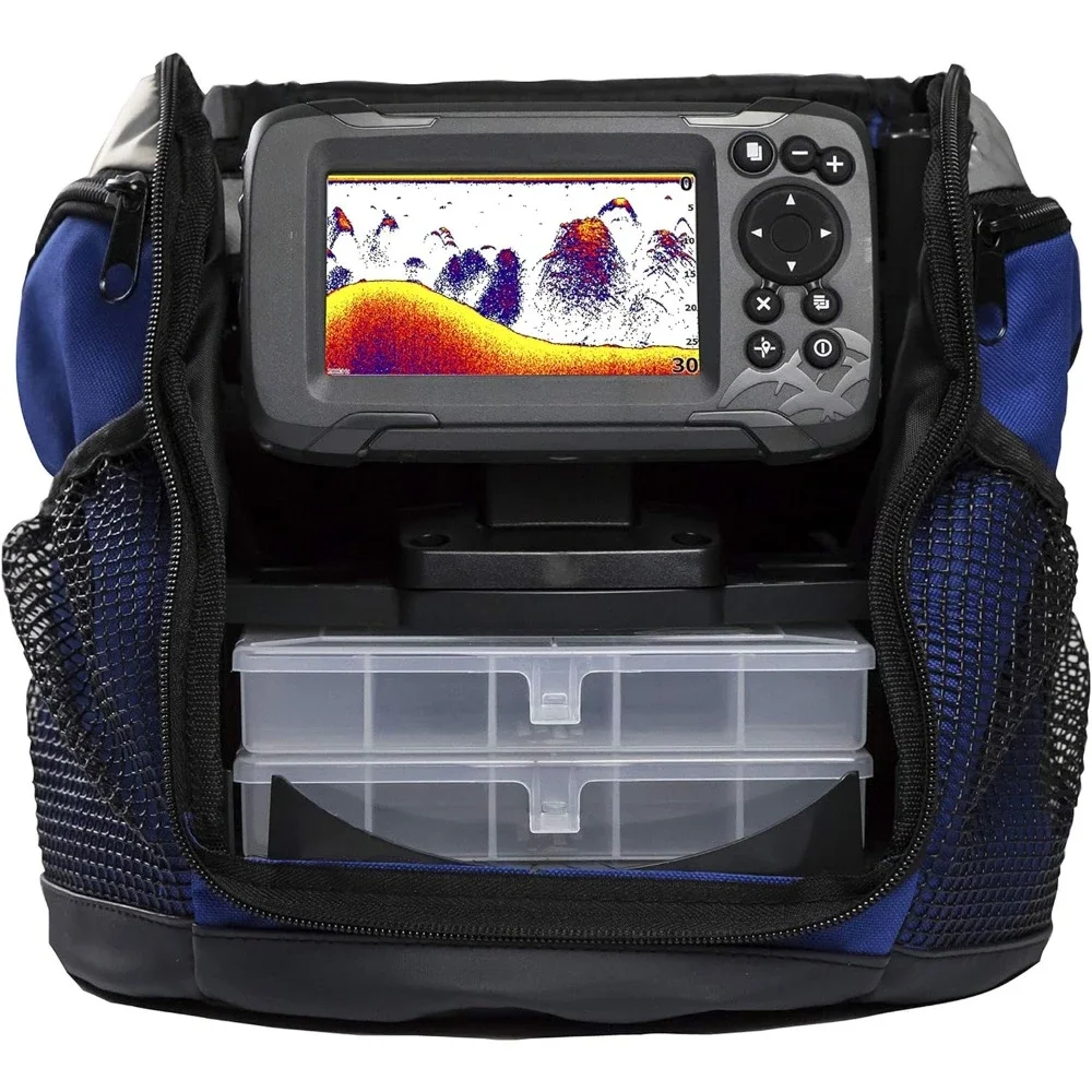 

4 Inches Fish Finder, Battery Powered, Ice Fishing Electronics All-Season Pack, Fish Finder