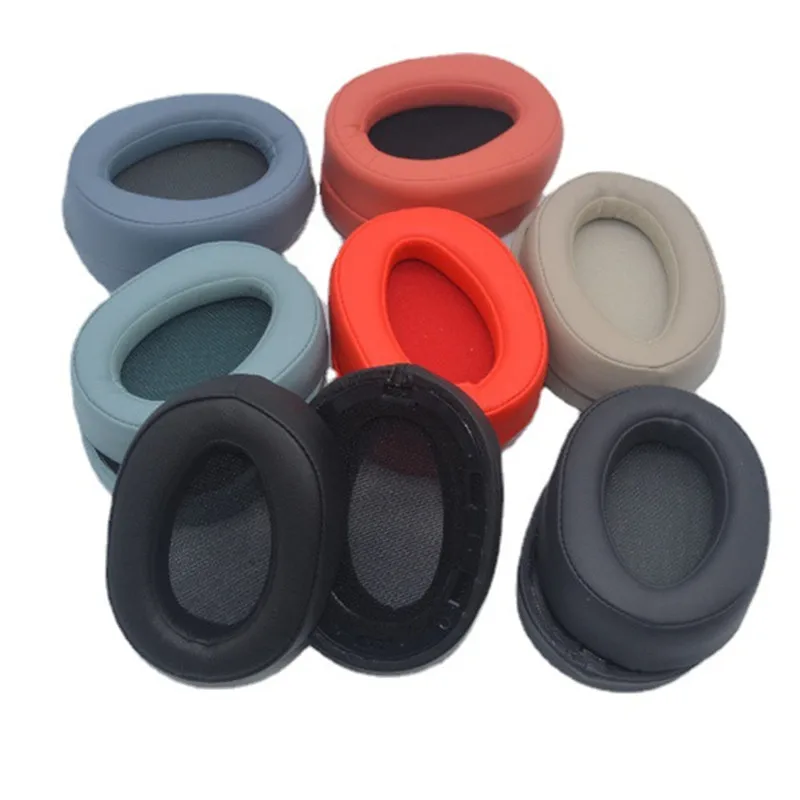 เปลี่ยนแผ่นรองหูฟัง + สำหรับ Sony MDR-100ABN WH-H900N หูฟังแผ่นรองหูฟังหูฟังฟองน้ำหูฟัง AKG อะไหล่ซ่อมสีดำสีเขียว